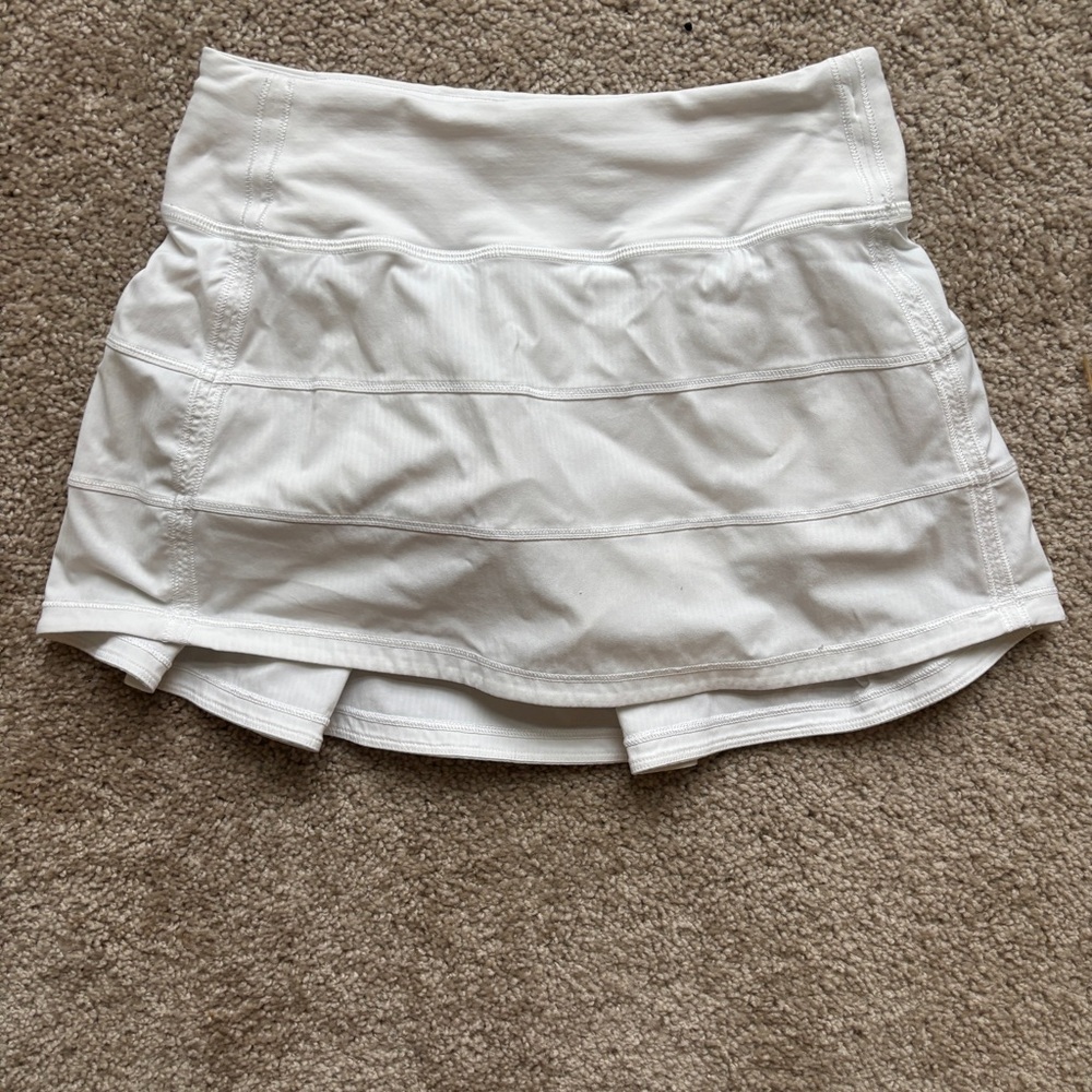 EUC Lululemon White Tennis Skort